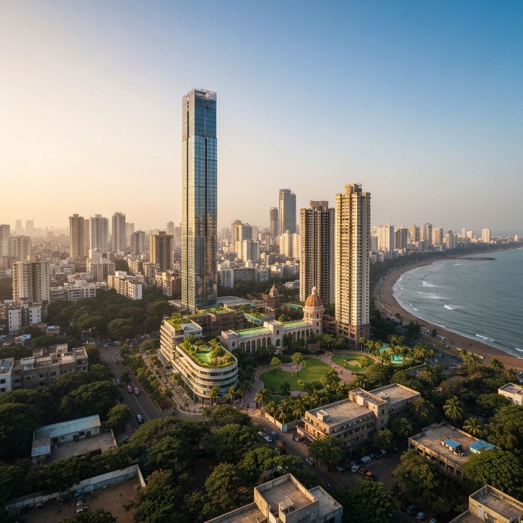 Mumbai skyline and redevelopment